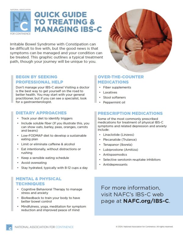quick tips for managing and treating IBS-C.
